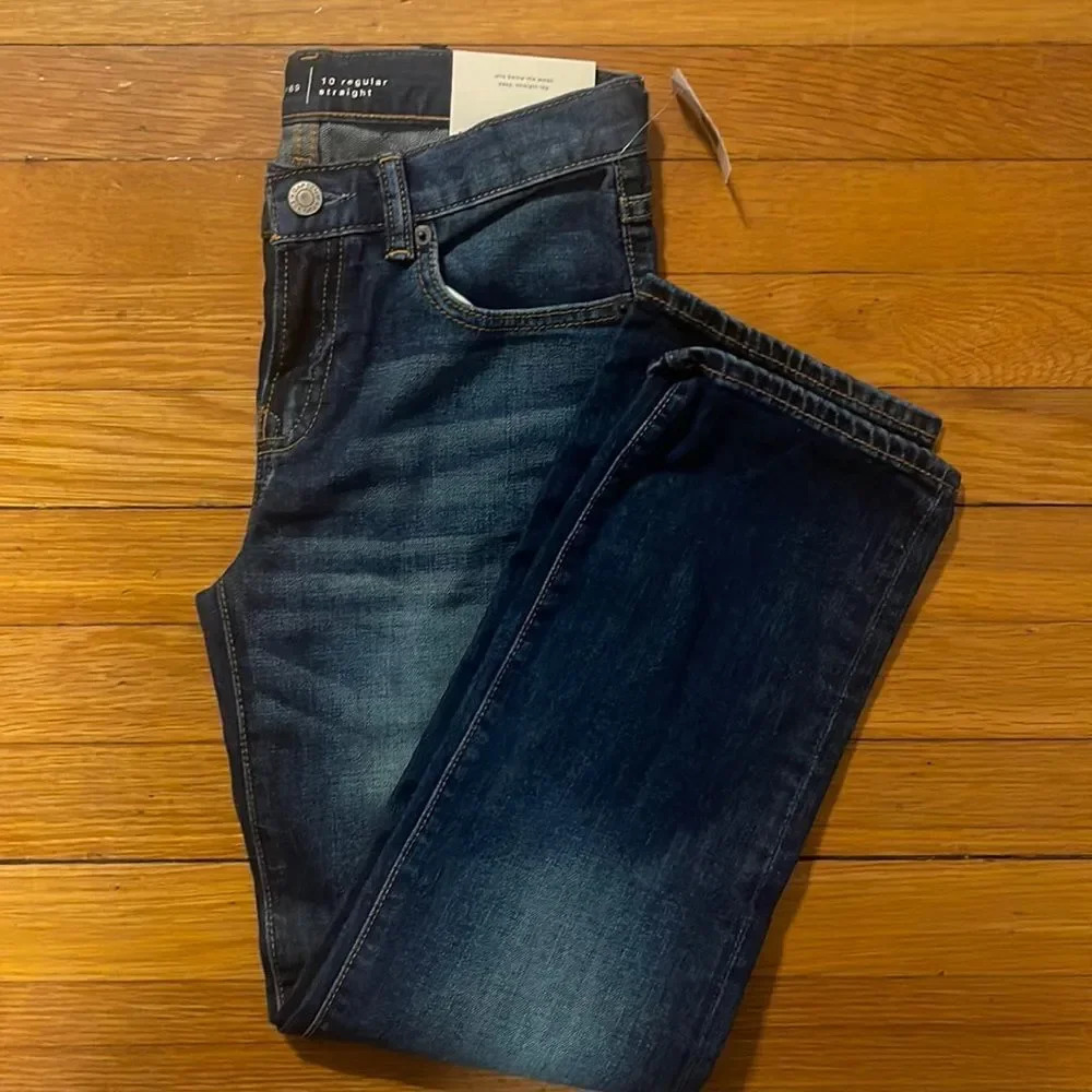 Gap kids stretch straight leg jeans
